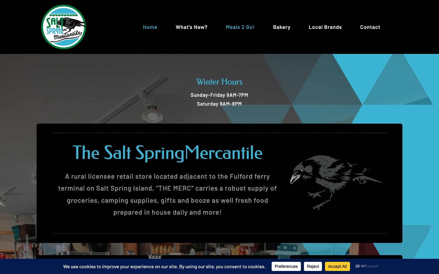 The current homepage